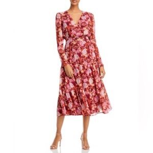 WAYF Floral Long Sleeve Dress